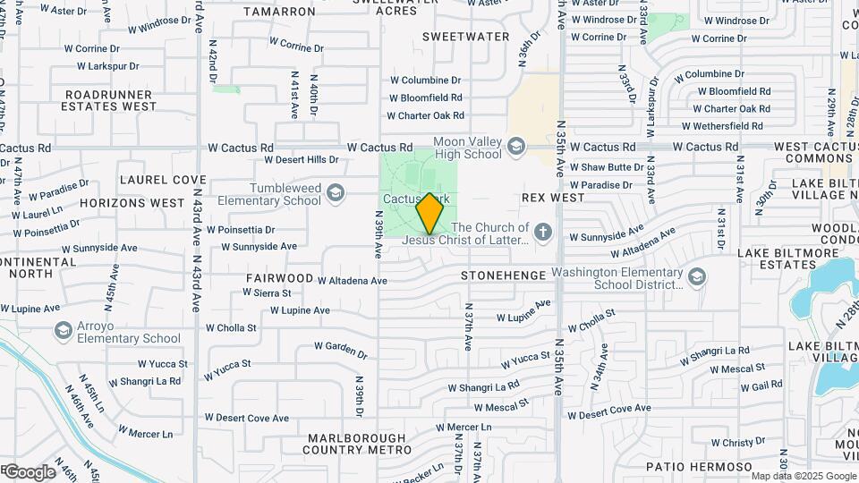 3741 W Poinsettia Dr Map and Location Details