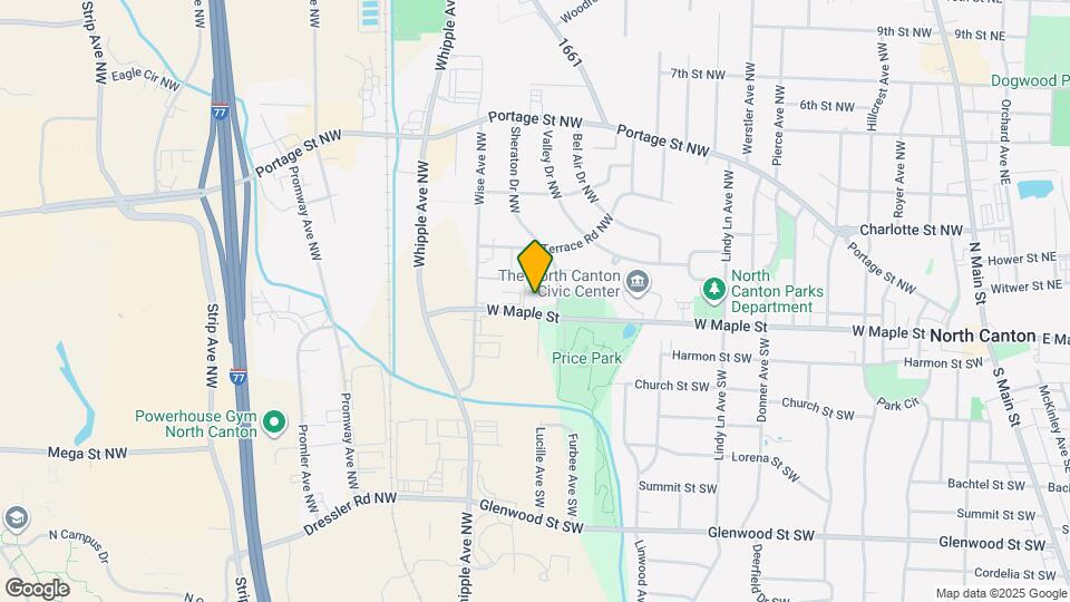 1103 W Maple St Map and Location Details