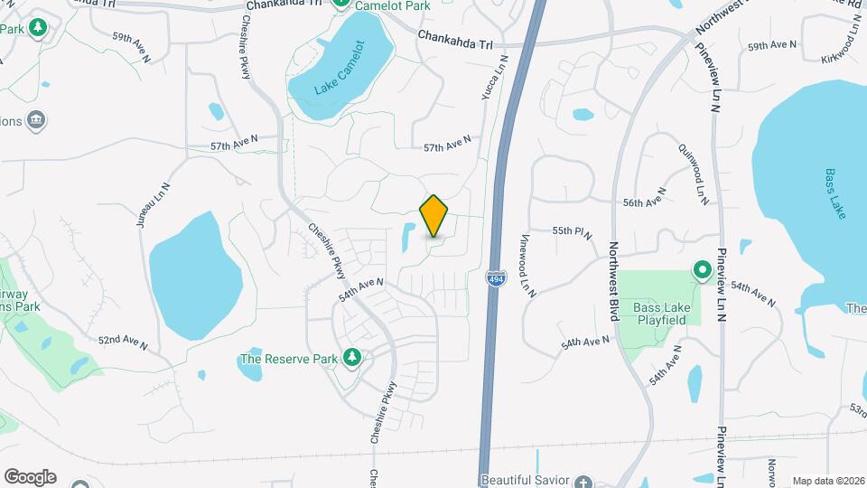 5465 Annapolis Ln N Map and Location Details