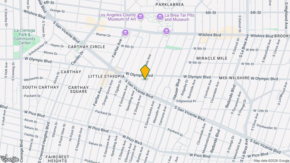 1023 S Stanley Ave Mapa y Detalles de la Ubicación