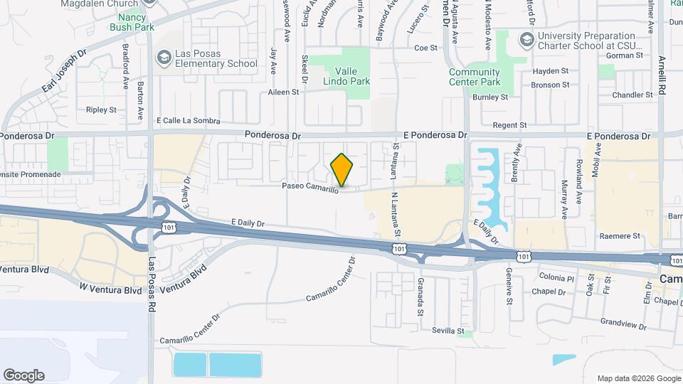 Hacienda De Camarillo Apartments Map and Location Details