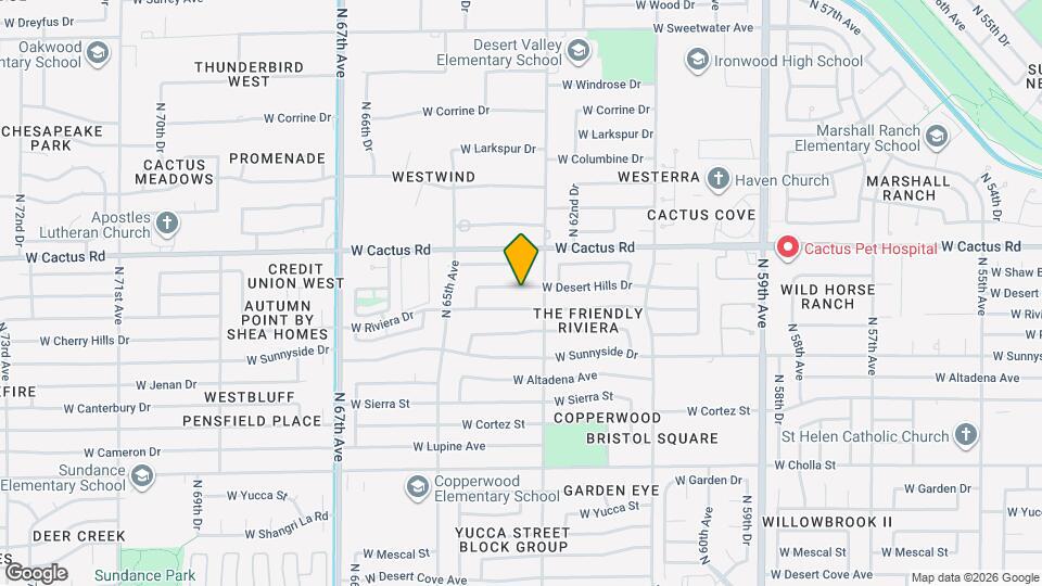 6317 W Desert Hills Dr Map and Location Details