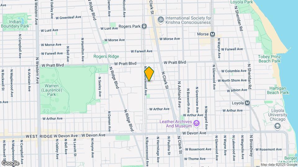 1757 W North Shore Ave Map and Location Details