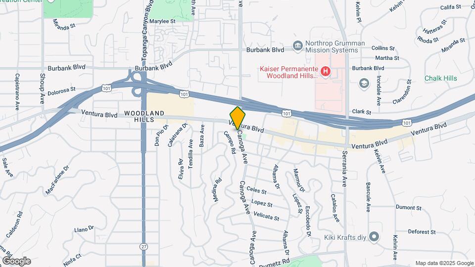 5353 Canoga Ave Mapa y Detalles de la Ubicación