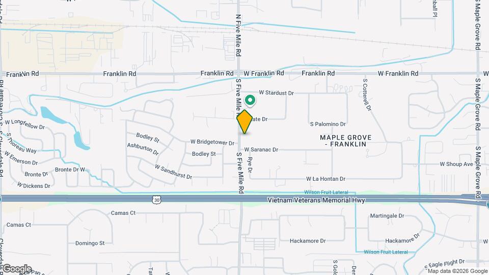 420 S Five Mile Rd Map and Location Details