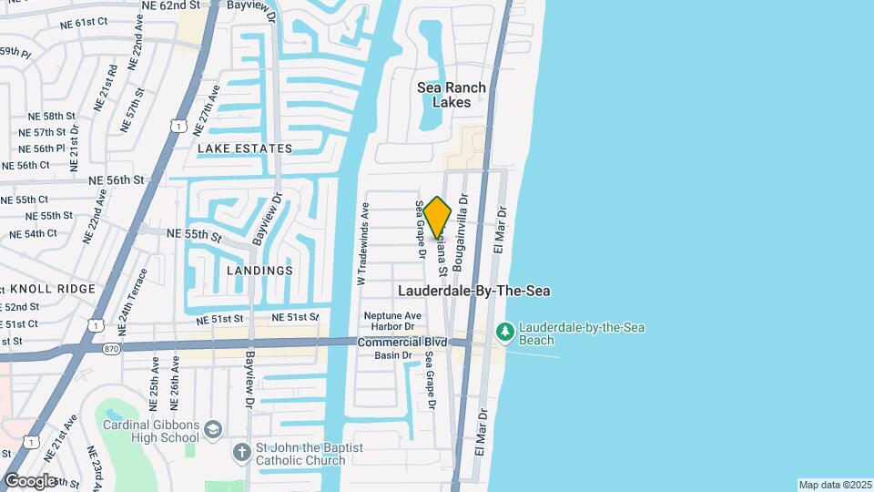 4533 Poinciana St Map and Location Details