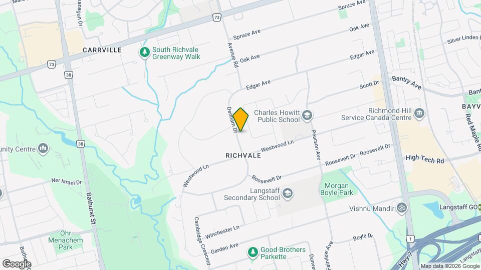 55 Denham Dr Map and Location Details