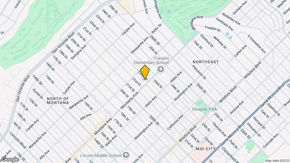 2205-2207 Montana Ave Mapa y Detalles de la Ubicación