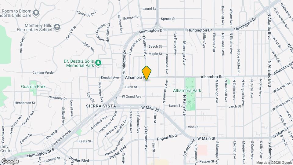 210 N Fremont Ave Mapa y Detalles de la Ubicación