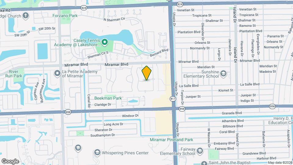 8246 SW 27th St Map and Location Details