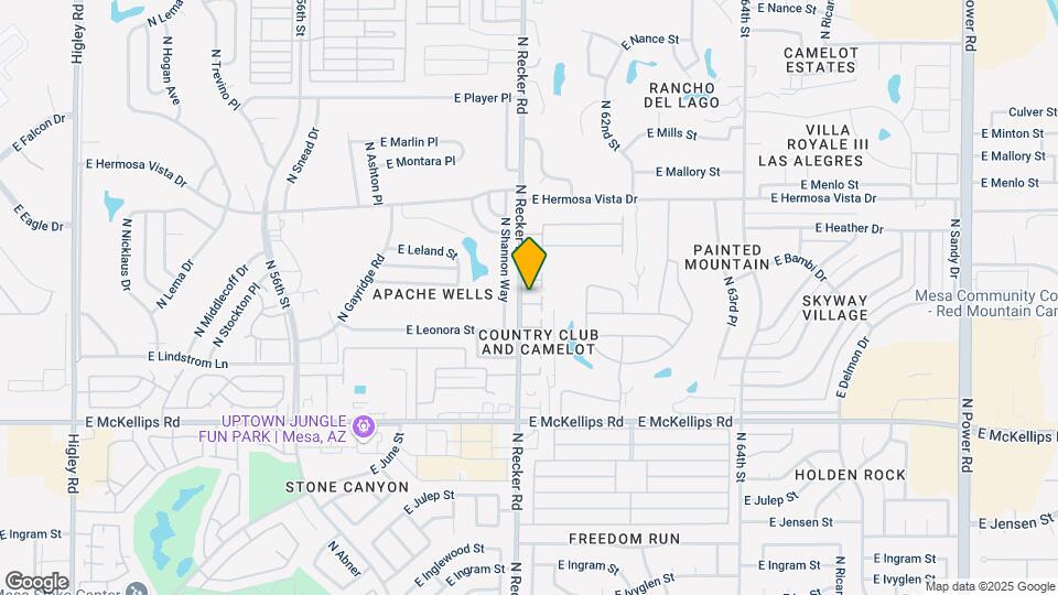 2229 N Recker Rd Map and Location Details