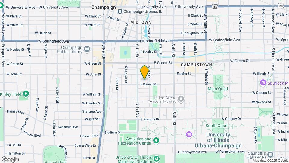 108 E DANIEL ST Map and Location Details