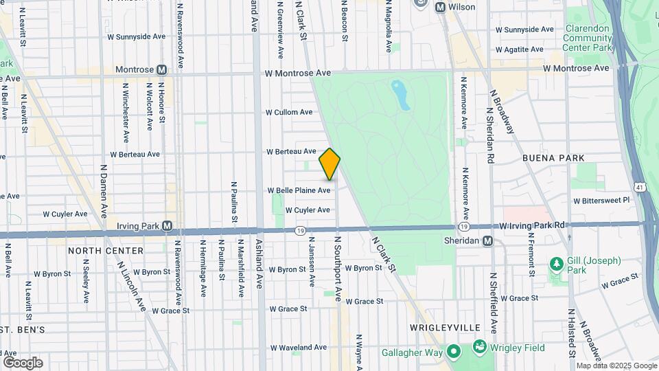 1408 W Belle Plaine Ave Map and Location Details