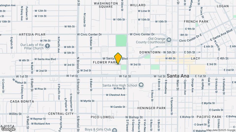 1008 W 3rd St Mapa y Detalles de la Ubicación