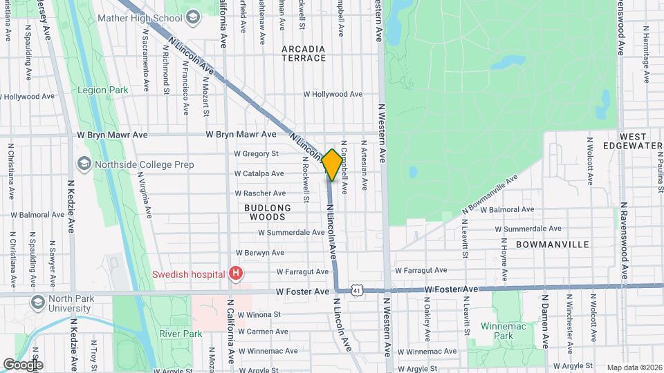 5441/2 N Lincoln Ave Map and Location Details