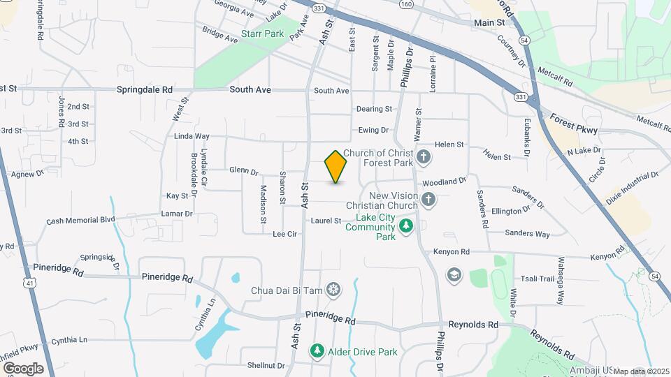 873 White Oak Dr Map and Location Details