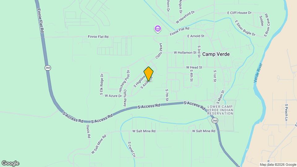 627 S Azure Dr Map and Location Details