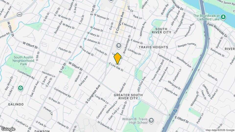 2118 Brackenridge St Mapa y Detalles de la Ubicación