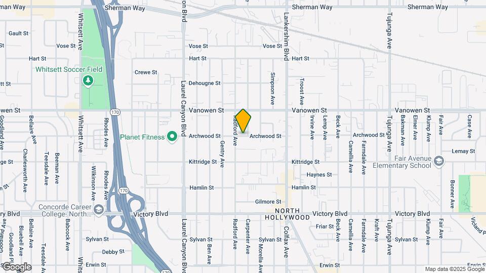 11840 Archwood St Map and Location Details