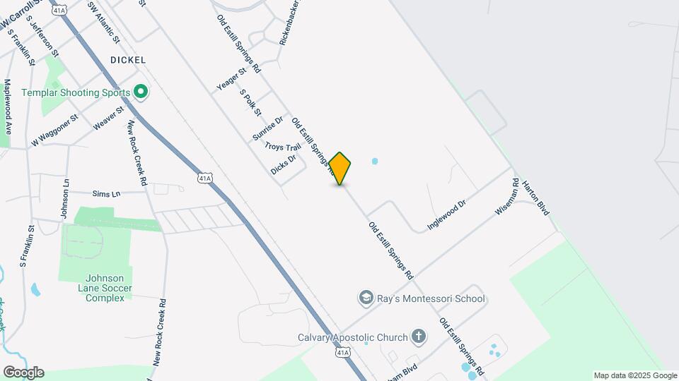 1406 Old Estill Springs Rd Map and Location Details