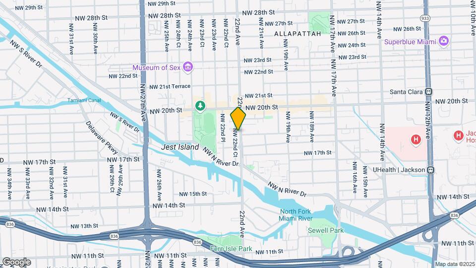 1852-1856 NW 22nd Ave Mapa y Detalles de la Ubicación