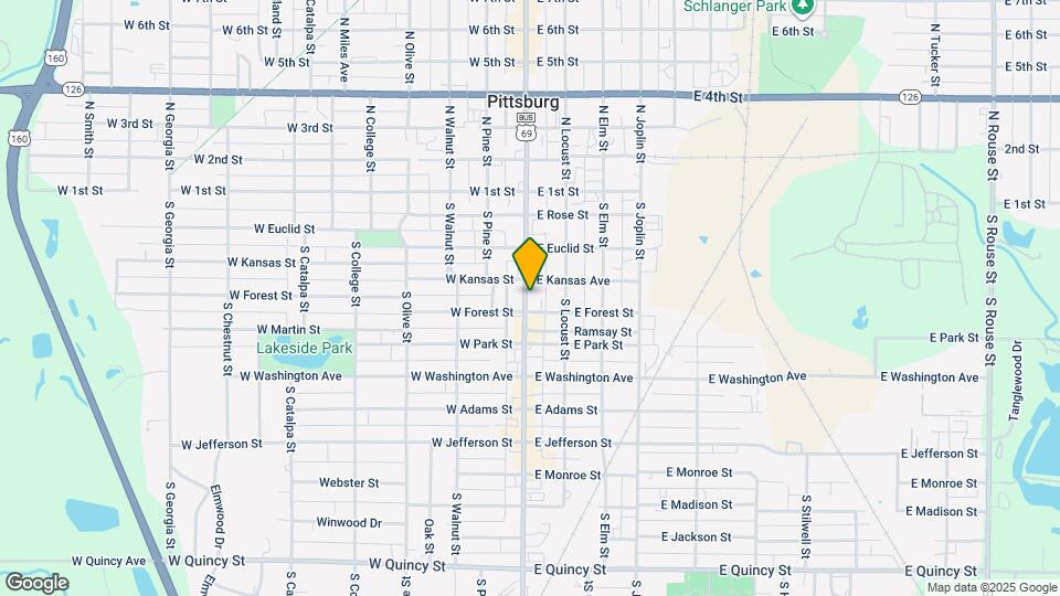 413 S Broadway St Map and Location Details