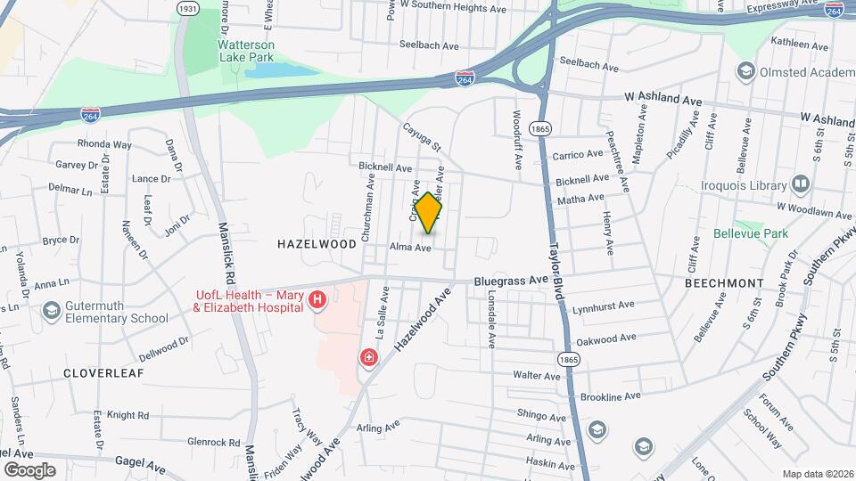 4156 Wheeler Ave Map and Location Details