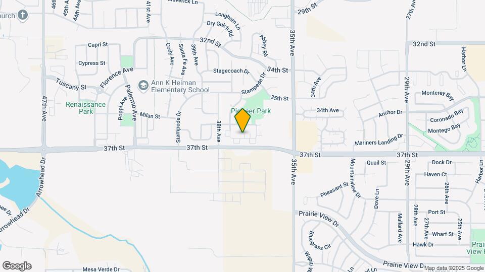 3734 Ponderosa Ct Map and Location Details