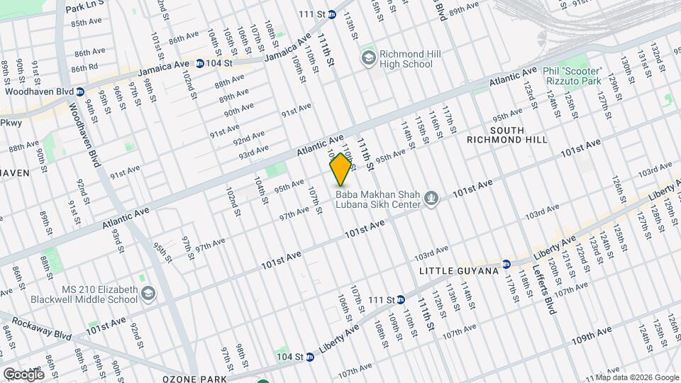 108-15 97th Ave Mapa y Detalles de la Ubicación
