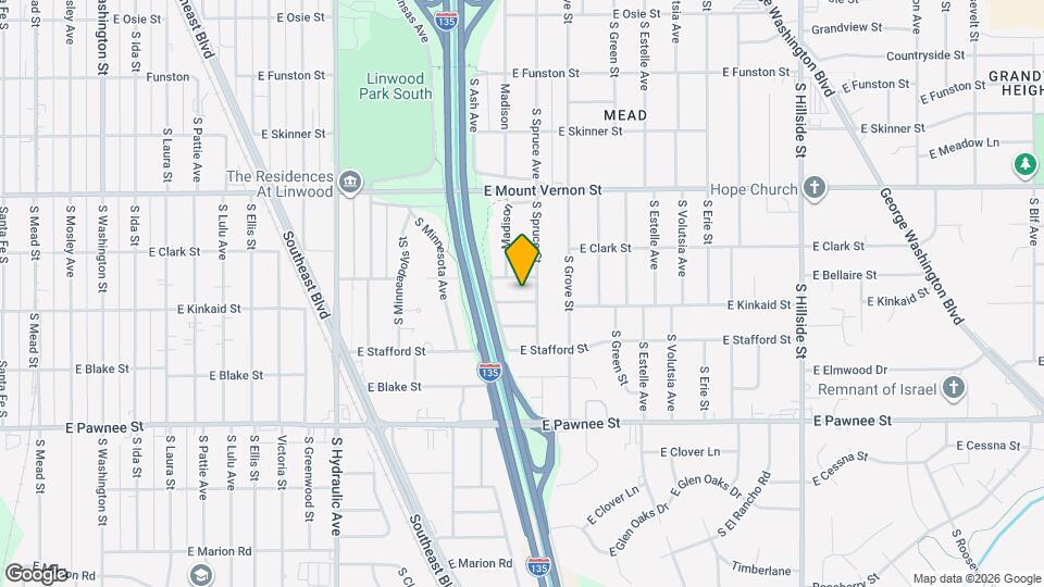 2212 Ward St Map and Location Details