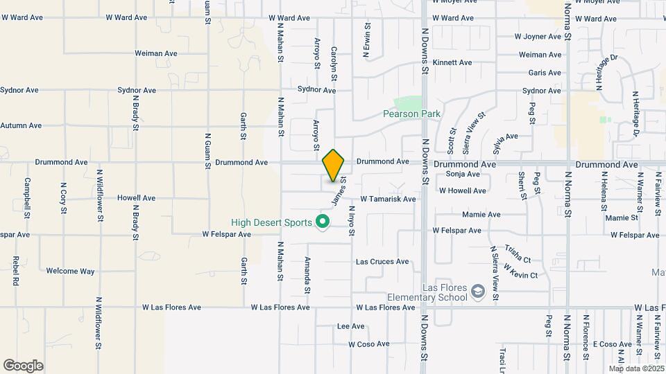 1116 W Tamarisk Ave Map and Location Details