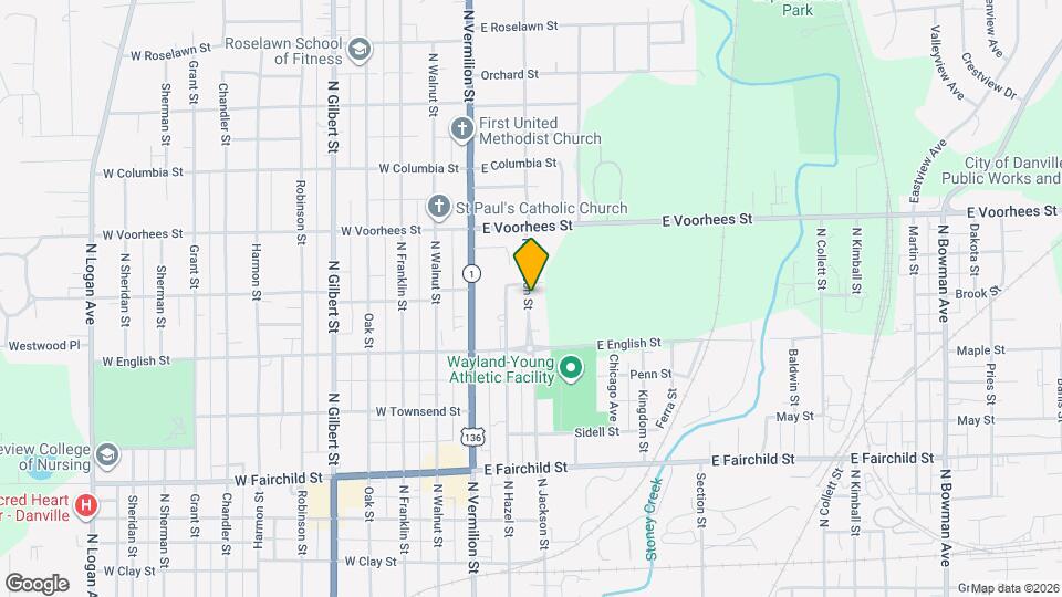 1129 N Jackson St Map and Location Details