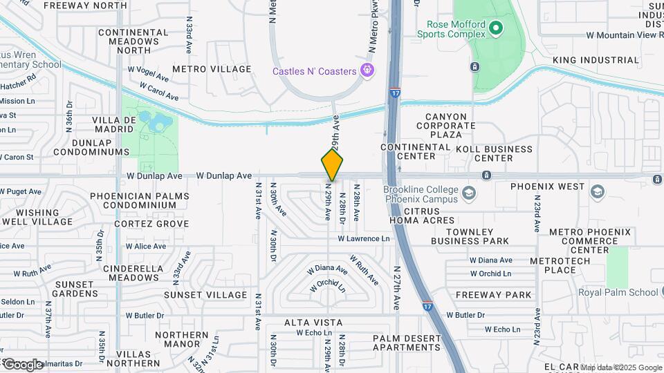 8835 N 29th Ave Mapa y Detalles de la Ubicación
