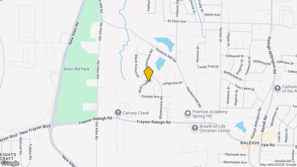 3738 Wolf Trail Dr Map and Location Details