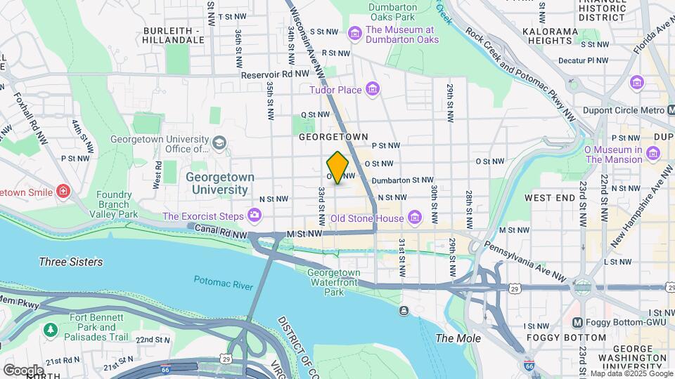 1313 Potomac St NW Map and Location Details