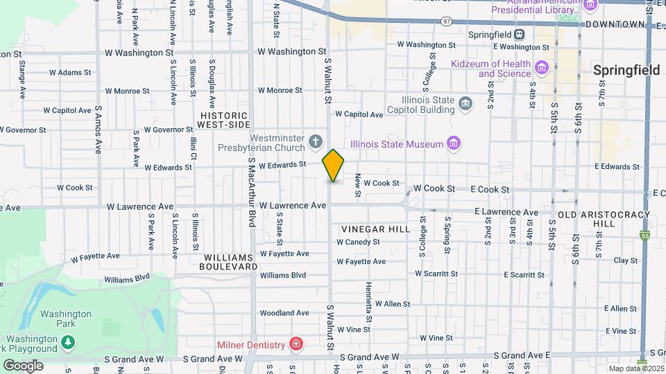 632 S Walnut St Map and Location Details
