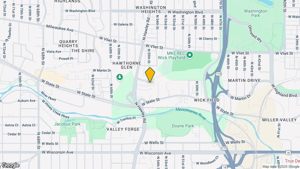 5439 W Martin Dr Map and Location Details