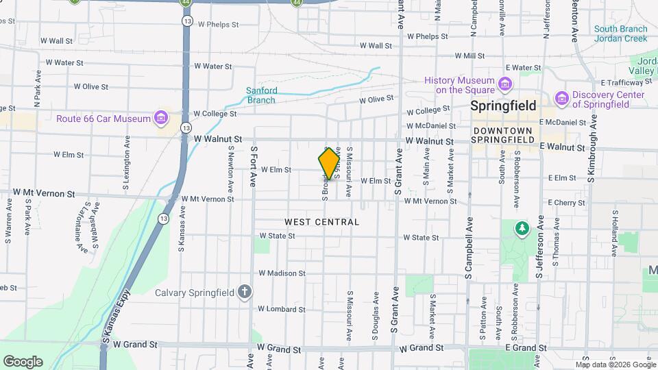 522 S Broadway Ave Map and Location Details