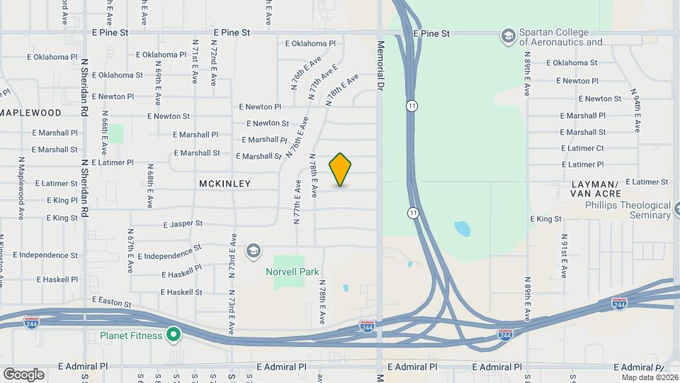 7836 E King Pl Mapa y Detalles de la Ubicación