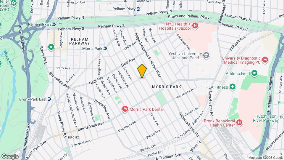 1080 Rhinelander Ave Map and Location Details