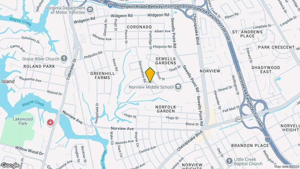 6344 Devonshire Rd Map and Location Details