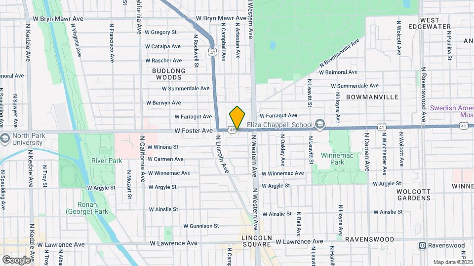 2439 W Foster Ave Map and Location Details