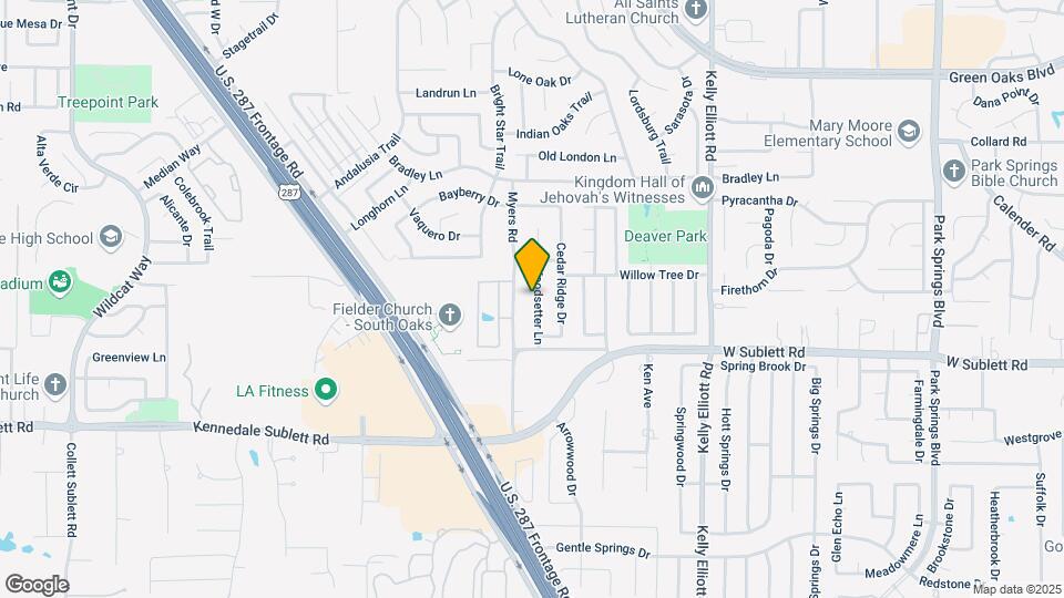 5814 Woodsetter Ln Map and Location Details