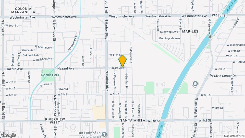 3604 Hazard Ave Map and Location Details