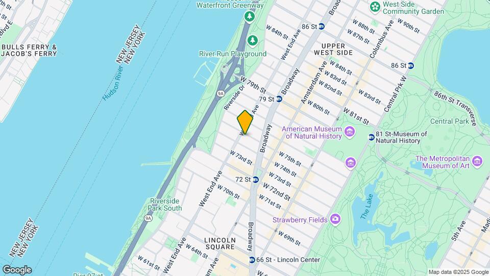 256 W 75th St Mapa y Detalles de la Ubicación