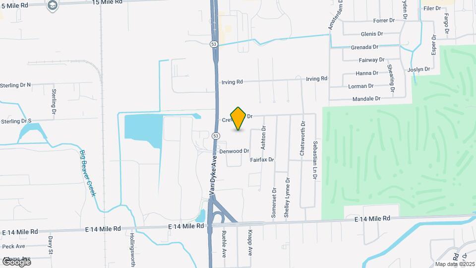 8180 Crestview Dr Map and Location Details