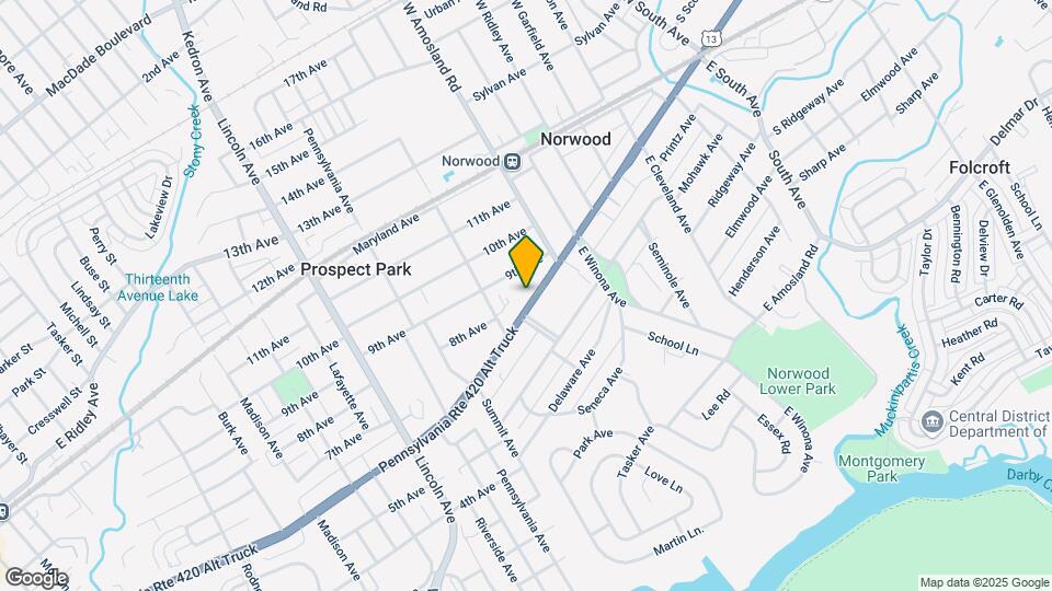 541 Chester Pike Map and Location Details
