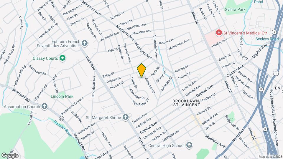 46 Myron Ave Map and Location Details