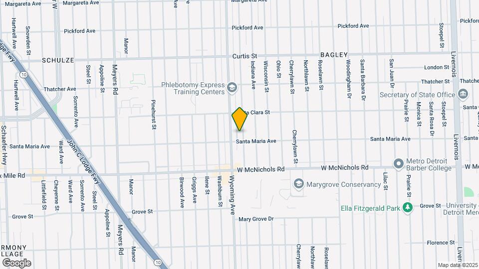 17329 Kentucky St Map and Location Details
