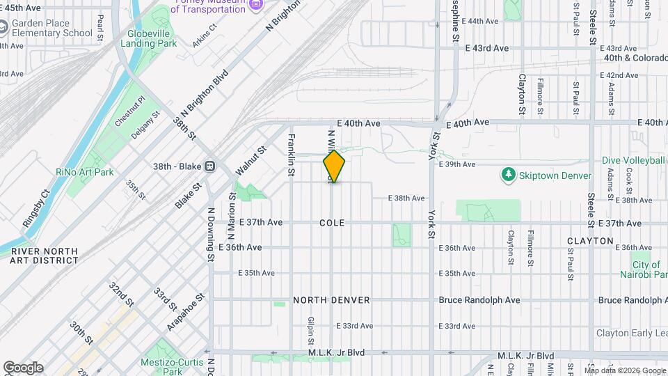 3786 N Williams St Map and Location Details